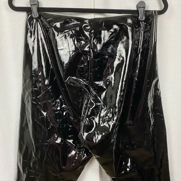 Commando Black Faux Patent Leather Leggings Sz.XL NWT - Picture 14 of 16